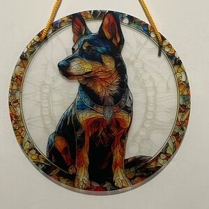 Suncatcher Acrylic Australian Cattle Dog 7 3/4” Home Cabin Decor New